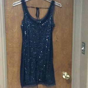 Black sequin tunic